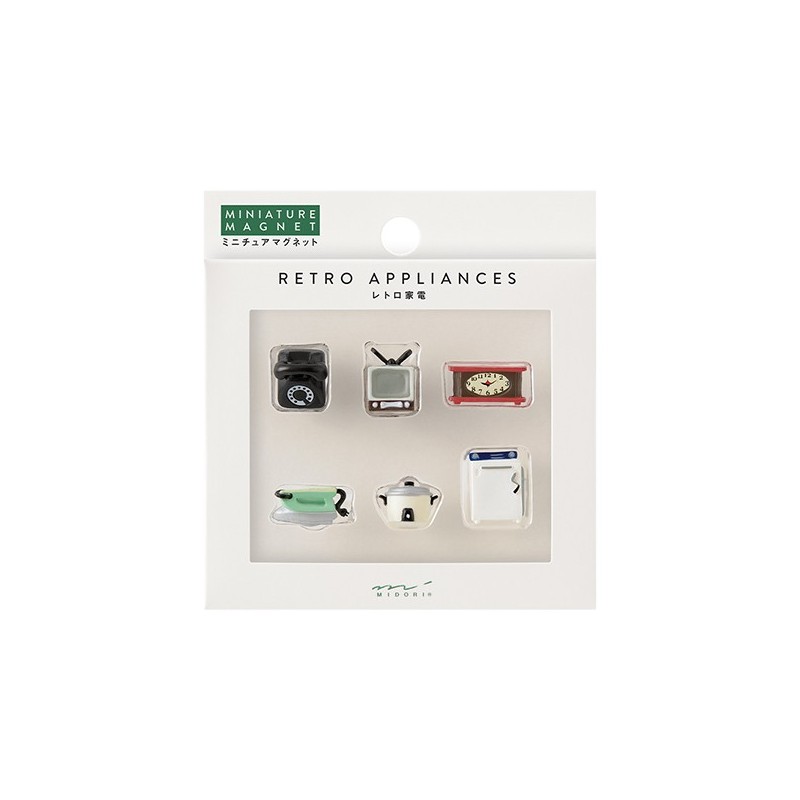 I290RA Mini Magnets 6-pce Retro Appliances