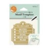 I292MM Brass Motif Template Memo