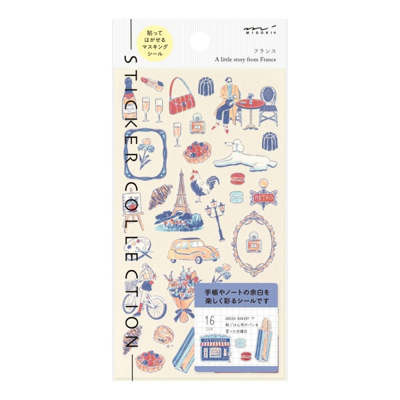 I293FR Country Motif Stickers France