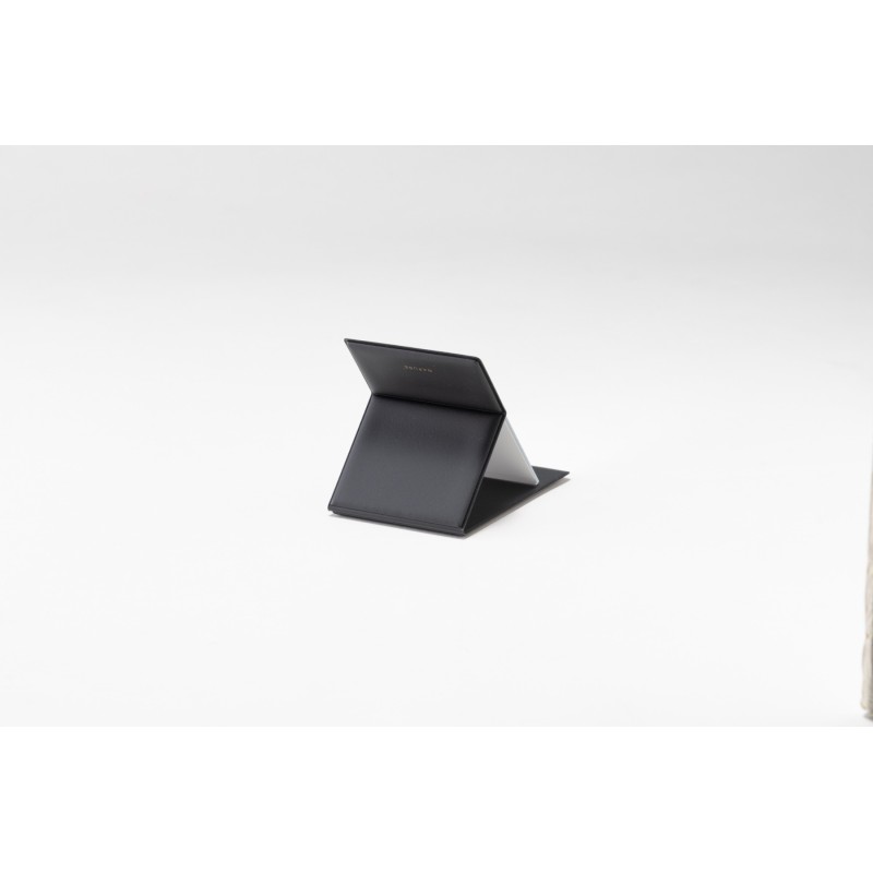 HU003BK Large Folding Mirror Black