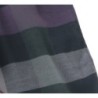OR004NV Block Check Scarf Navy