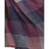 OR004PK Block Check Scarf Pink