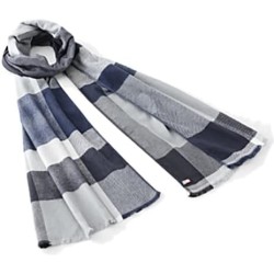OR005NV Soft Stripes Scarf Navy
