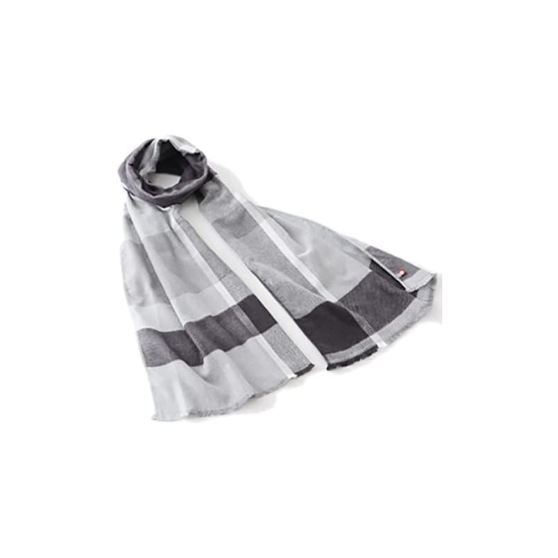 OR005GY Soft Stripes Scarf Grey