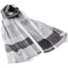 OR005GY Soft Stripes Scarf Grey
