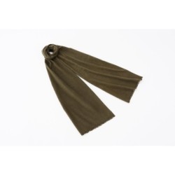 OR006OL Coloured Scarf Dark Olive