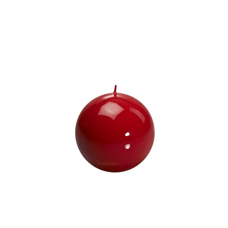 GZ001RD Small Ball Candle 10cm Red