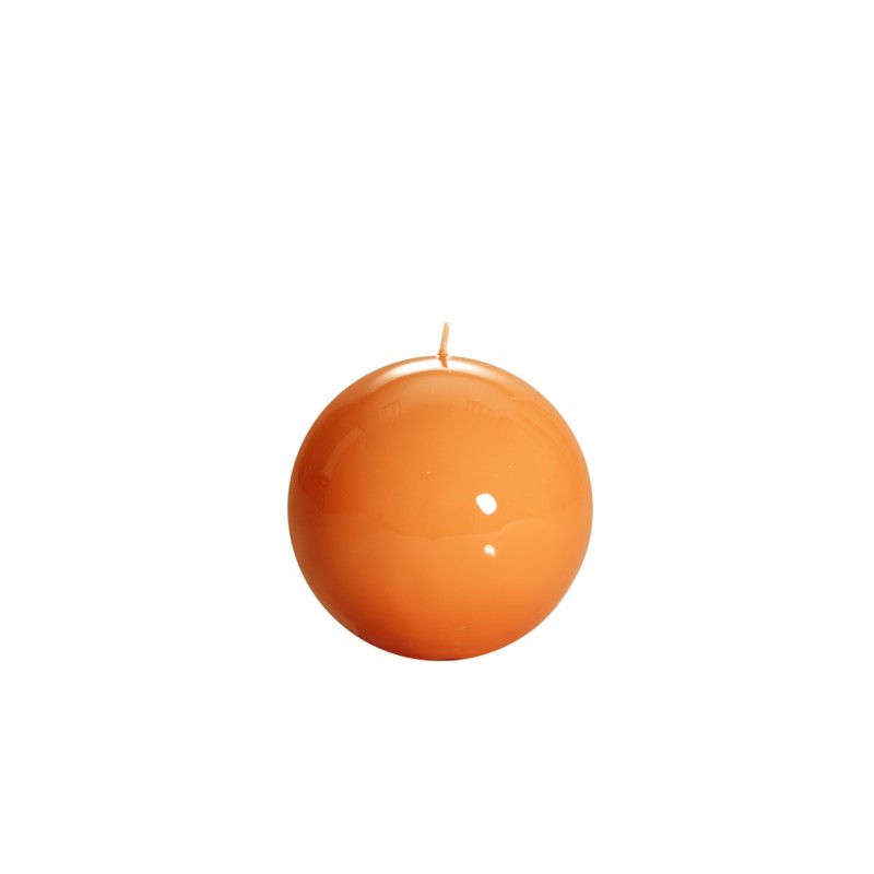GZ001OR Small Ball Candle 10cm Orange